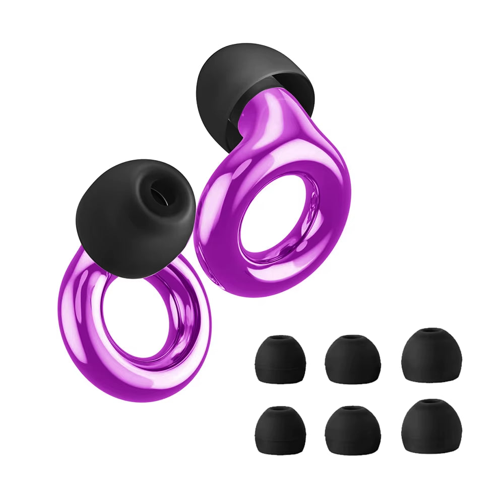 HUAK Reusable High-Fidelity Ear Plugs - 8 Ear Tips in XS/S/M/L - Concerts & Festivals, Live Events, Musicians, Djs