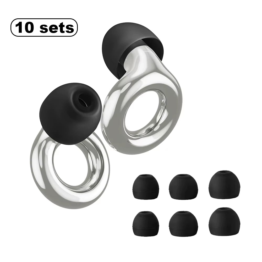 HUAK Reusable High-Fidelity Ear Plugs - 8 Ear Tips in XS/S/M/L - Concerts & Festivals, Live Events, Musicians, Djs