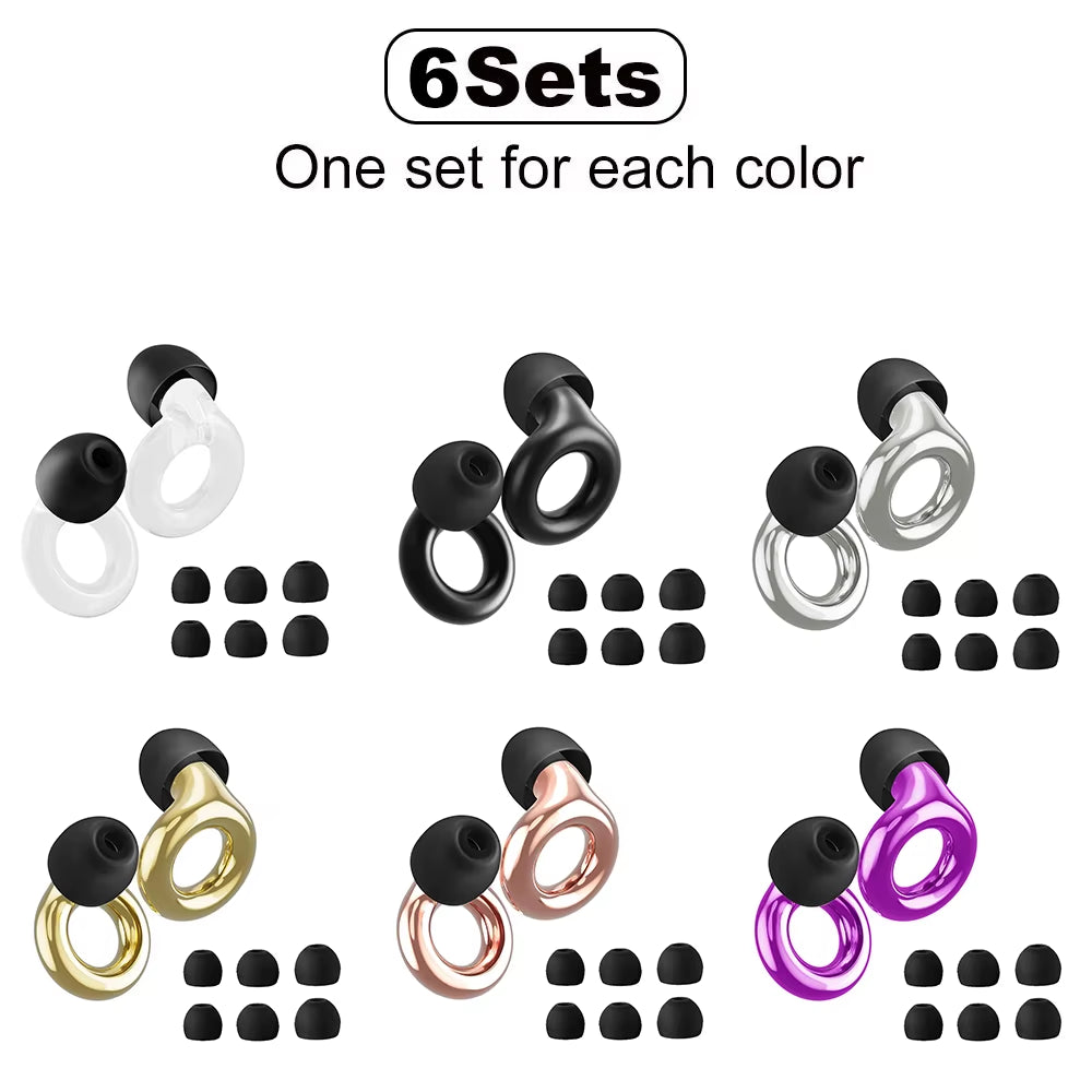 HUAK Reusable High-Fidelity Ear Plugs - 8 Ear Tips in XS/S/M/L - Concerts & Festivals, Live Events, Musicians, Djs