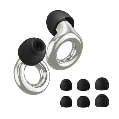 HUAK Reusable High-Fidelity Ear Plugs - 8 Ear Tips in XS/S/M/L - Concerts & Festivals, Live Events, Musicians, Djs