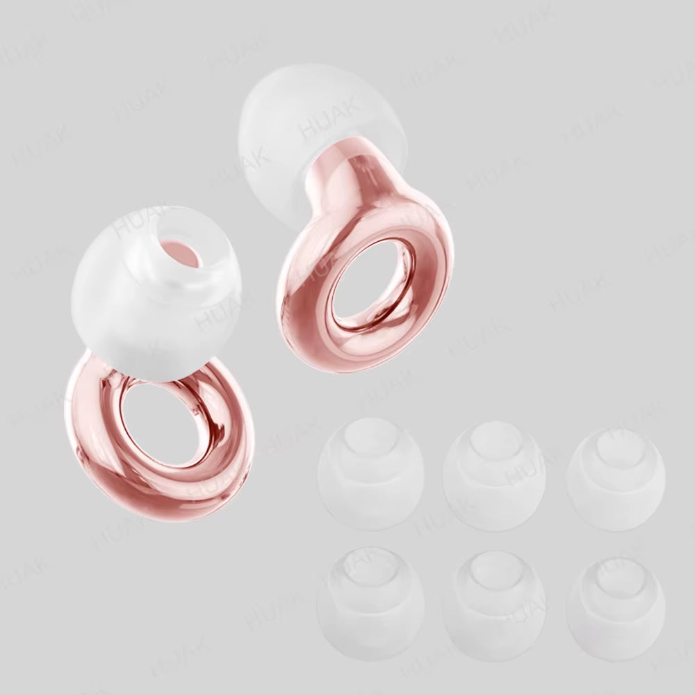 HUAK Reusable High-Fidelity Ear Plugs - 8 Ear Tips in XS/S/M/L - Concerts & Festivals, Live Events, Musicians, Djs