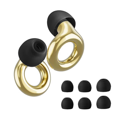 HUAK Reusable High-Fidelity Ear Plugs - 8 Ear Tips in XS/S/M/L - Concerts & Festivals, Live Events, Musicians, Djs